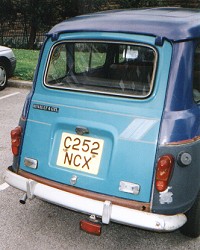 The rear of my R4, before I began work on the body