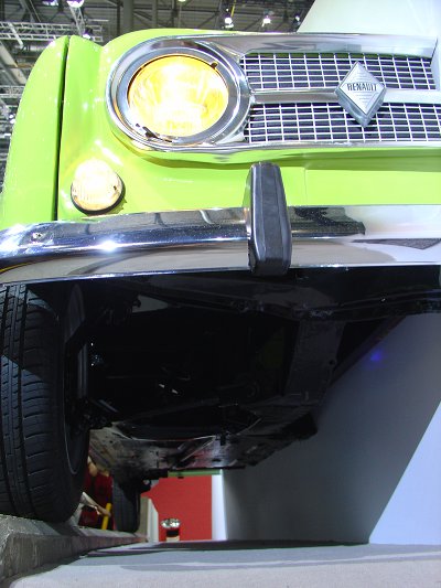 The underside of the R4 proves that this was a full real car and not a mock-up display model