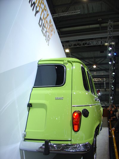 The rear of the R4, with tailgate lock intact