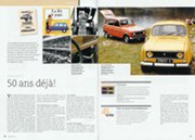 Pages 30-31 of the Renault Suisse 'Le Salon' magazine on display at the motor show feature an article on 50 years of the R4 (click to view full-size PDF)