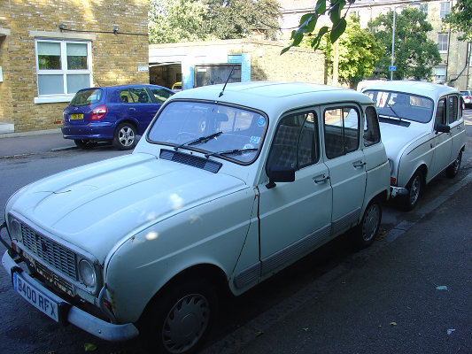 Reflexia and her successor opposite the Renospeed garage in Lewisham, south London, September 2009