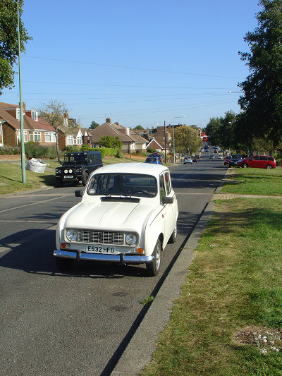 With new plates fitted, Queen Geanine is finally road legal and ready to roll, as she sits on the same spot in Hove occupied by all the former Fours of the family