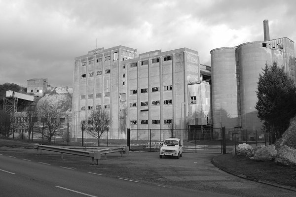 Queen Geanine outside the old cement works at Beeding, England, December 2009