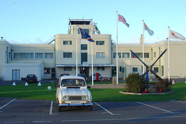 The Grade II Listed former passenger terminal building of Shoreham Airport