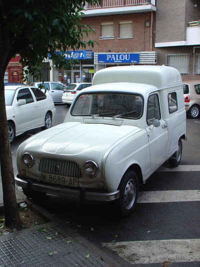 A very rare early '60s F4 van parked nearby in Alcala de Henares