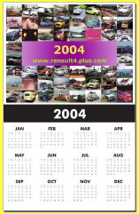 Renault 4 Calendar Print 2004